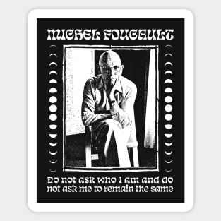Michel Foucault ∆∆∆∆ Original Philosophy Design Magnet